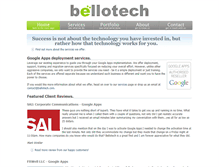 Tablet Screenshot of bellotech.com